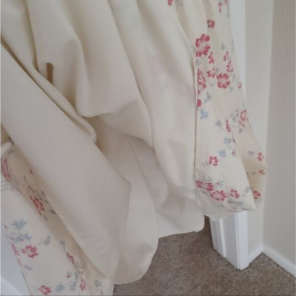 WAYF Whisper Pink Floral Midi Dress M NWT Cottagecore - Picture 9 of 14